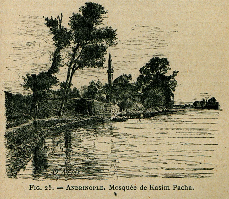 Mešita Evliya Kasim Paša v Edirne – pamiatka z 15. storočia